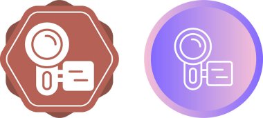 Video kamera düğmesi simgesi beyaz arkaplanda izole edildi.