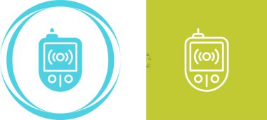 RFID Okuyucu Web simgesi vektör çizimi