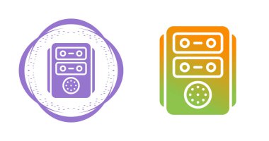 Beyaz arkaplanda izole radyo simgeleri, vektör illüstrasyonu 