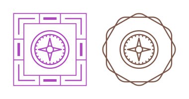 pusula simgeleri web basit illüstrasyon