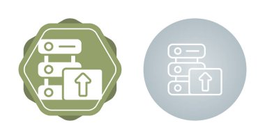 Sunucu simgeleri ayarlandı, vektör illüstrasyonu