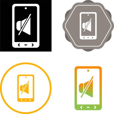 Dilsiz ağ simgesi vektör illüstrasyonu