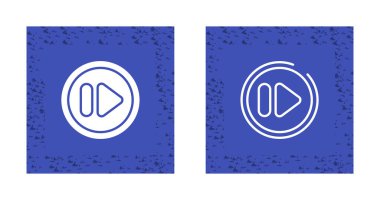 Hızlı ileri simgeler, vektör illüstrasyonu