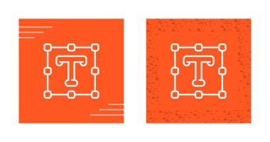 Metin Aracı simgeleri ayarlandı, vektör illüstrasyonu