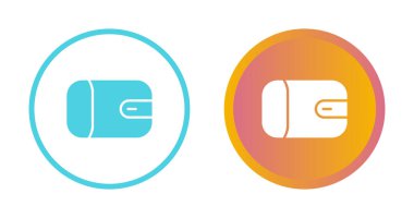 cüzdan web simgeleri vektör illüstrasyonu