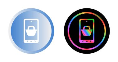 akıllı telefon simgeleri ayarlandı, vektör illüstrasyonu basit tasarım