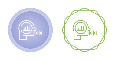 Ses Analizi simgesi işaret vektörü illüstrasyonu 