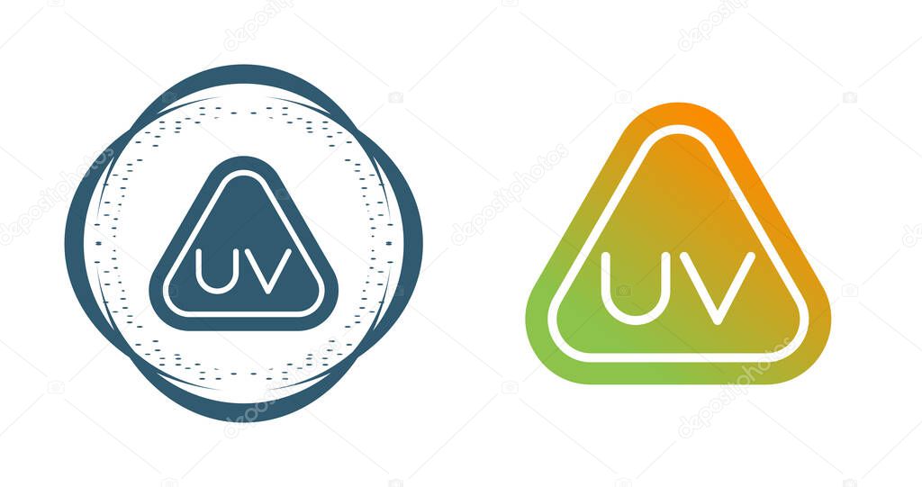 Ultraviolet Rays icon set vector illustration