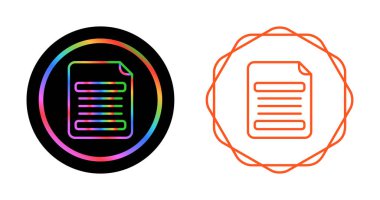 Belge simgeler kümesi, vektör çizim