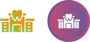 Dişçi ofis web simgesi vektör illüstrasyonuName