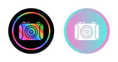 beyaz zemin üzerinde izole kamera Icons set