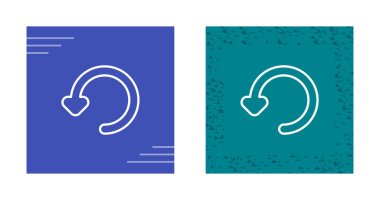 Tazeleme ok düğmesi simgeleri beyaz arkaplanda izole edildi