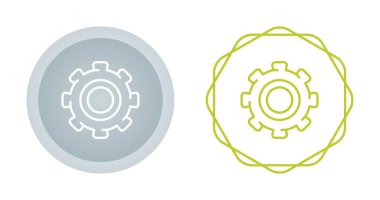 dişli simgeleri beyaz arkaplan üzerine resimleme ayarlandı