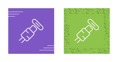 Usb Kablo ağ simgesi vektör illüstrasyonu