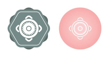 dişli simgeleri ayarlandı, vektör çizimi 