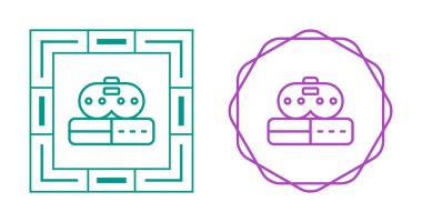 Oyun Konsolu denetleyici simgeleri ayarlandı, vektör illüstrasyonu