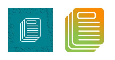 Dosya simgelerini kopyala, vektör illüstrasyonu