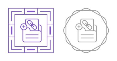 belge simgeleri ayarlandı, vektör illüstrasyonu basit tasarım