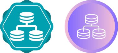 Reseller sunucu simgeleri ayarlandı, vektör illüstrasyonu