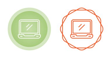 dizüstü bilgisayar simgeleri, web basit illüstrasyon