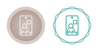 akıllı telefon simgeleri ayarlandı, vektör illüstrasyonu basit tasarım