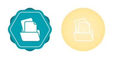 Açılan dizin simgeleri ayarlandı. Vektör illüstrasyonu 