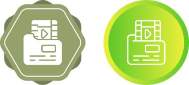 Beyaz arkaplan, vektör illüstrasyonunda bilgisayar dizinleri ve ses dosyaları simgeleri    