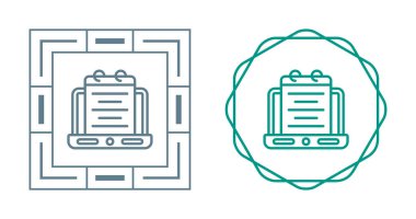 dizüstü bilgisayar simgeleri ayarlandı, vektör illüstrasyonu basit tasarım
