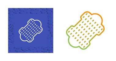 Beyaz arkaplanda izole edilmiş deri parça simgeleri, vektör illüstrasyonu   