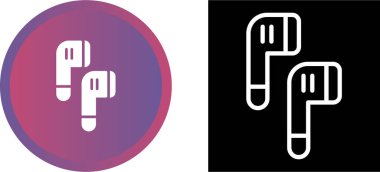 Kulaklıklar. Web simgeleri basit resimleme