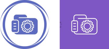 Dizini Gear Simgesi, Veri Ayarları Simgesi Beyaz Arkaplanda İzole Edildi 