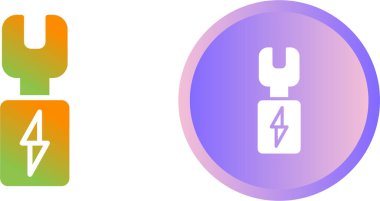 Kablo Terminalleri simgeleri ayarlandı, vektör illüstrasyon tasarımı