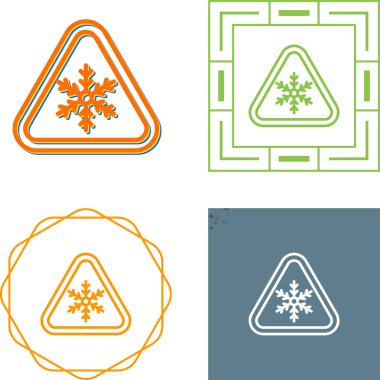 Üçgen şeklindeki kar taneleri, beyaz arkaplanda izole edilmiş simgeler, vektör illüstrasyonu   