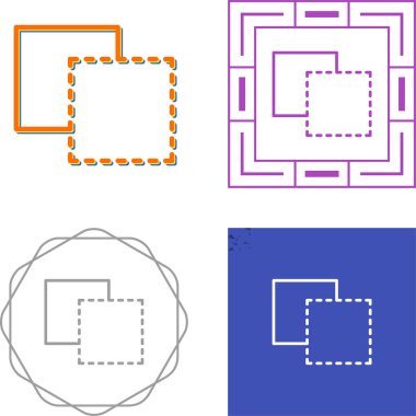 Beyaz arkaplan üzerindeki ön plan simge vektörü, basit illüstrasyon