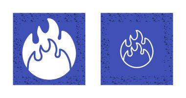 ateş simgeleri ayarlandı, vektör illüstrasyonu.