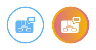 Parsel web simgesi vektör illüstrasyonu