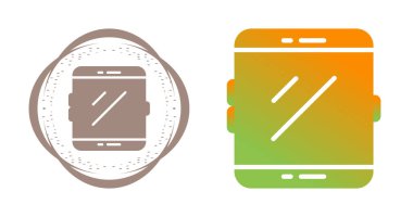 akıllı telefon simgeleri ayarlandı, vektör illüstrasyonu basit tasarım