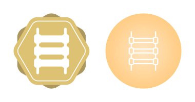Beyaz arkaplanda izole edilmiş ray simgeleri kümesi, vektör illüstrasyonu 