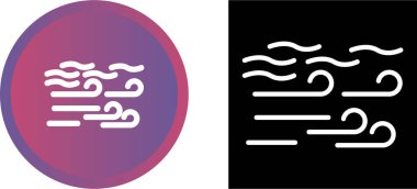 Beyaz arkaplanda yalıtılmış rüzgar simgeleri 