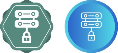 Sunucu Güvenlik simgesi vektör illüstrasyon tasarımı