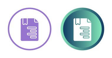  Belge simgeleri kümesi, vektör illüstrasyonu