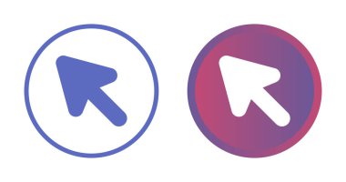 İmleç, işaretleyici ok simgeleri ayarlandı, vektör illüstrasyonu 