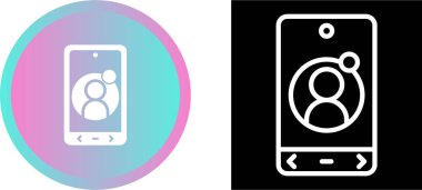 akıllı telefon web simgesi vektör çizimi