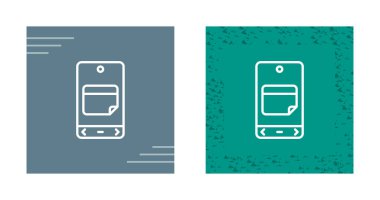 akıllı telefon simgeleri ayarlandı, vektör illüstrasyonu basit tasarım