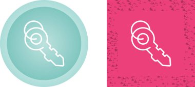 anahtar simgeleri beyaz arkaplanda izole edildi. vektör illüstrasyonu