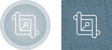 Kırpma simgeleri ayarlandı, vektör illüstrasyonu