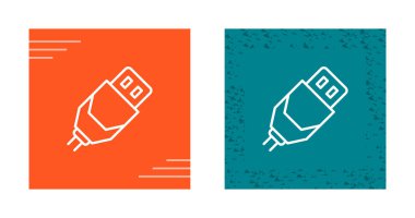 usb bağlantı simgeleri beyaz arkaplanda ayarlandı