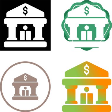 Banka web simge vektör çizim