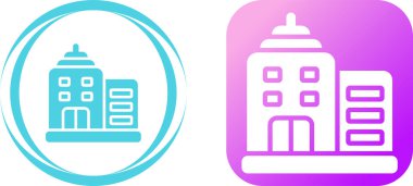 Bina simgeler ayarla, illüstrasyon vektör