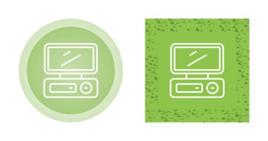 Beyaz arkaplanda izole edilmiş televizyon simgeleri, vektör illüstrasyonu 